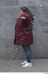 Whole Body Woman T poses White Casual Overweight Standing Street photo references